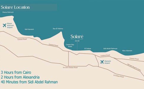 سارع واشتري فيلا في سولاري الساحل الشمالي 208متر 3غرف نوم